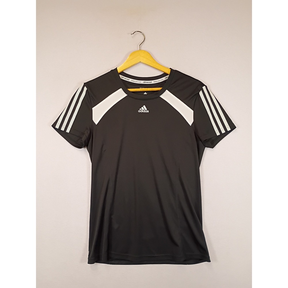Athletic Adidas Womens Small Black Response Climacool Short Sleeve Training Tee
